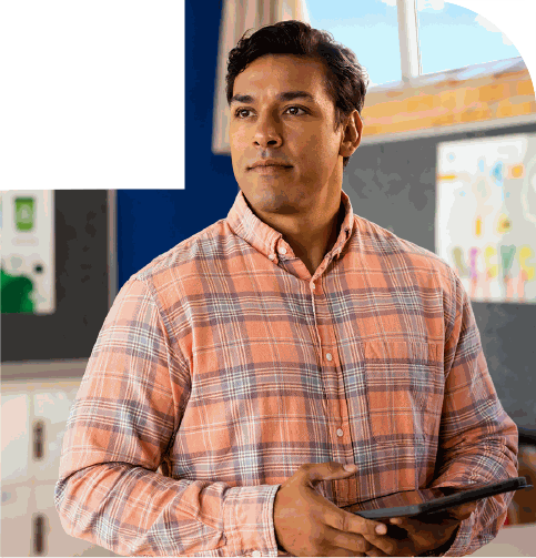 Happy User with a Tablet